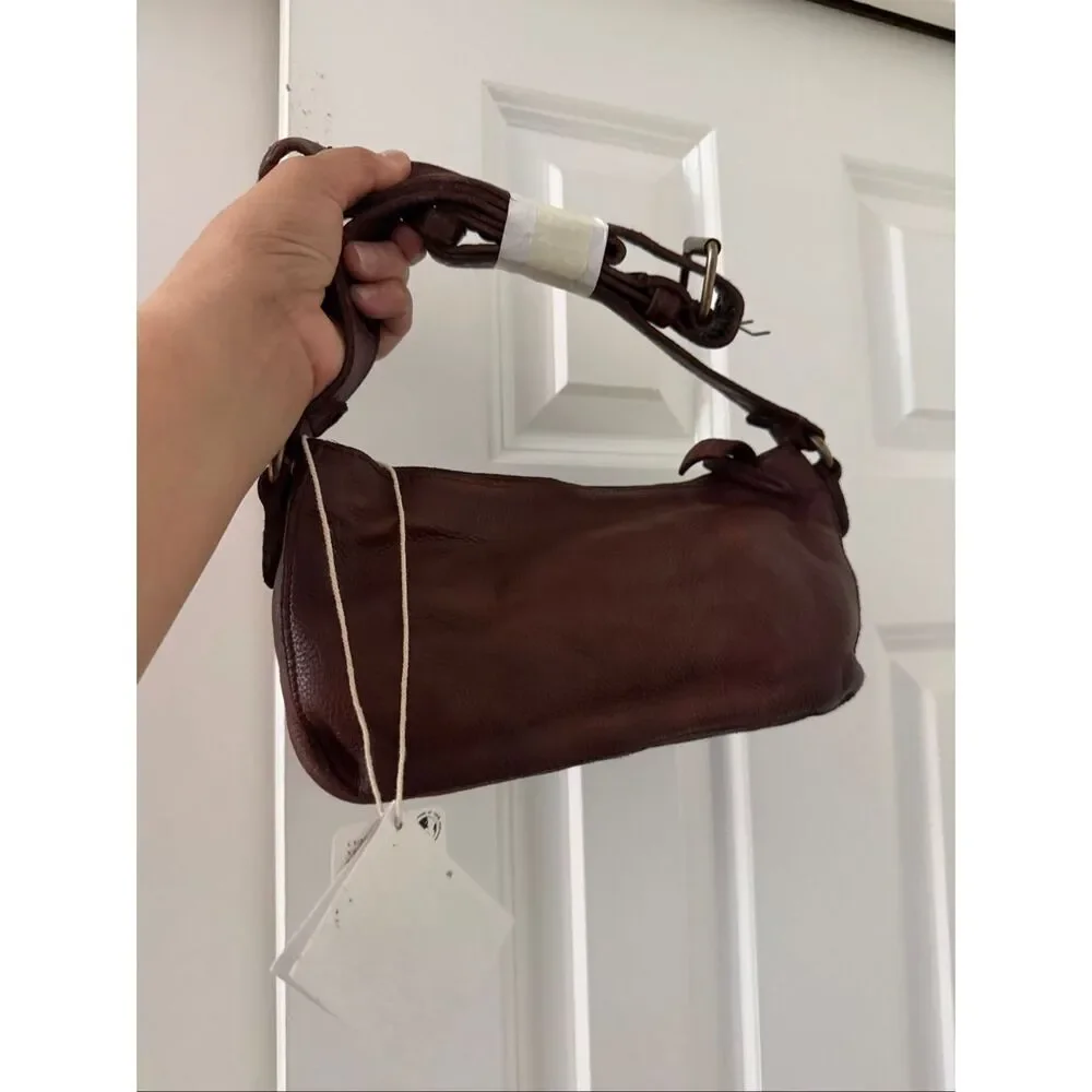 Free People Wade Sling Leather Shoulder Bag